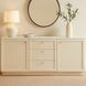 Nadine Cream 2 Door Marble Top Sideboard