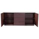 Nadine Deep Burgundy and White 2 Door Marble Top Sideboard