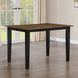 Joplin Black and Brown 54" Extendable Square Counter Height Table