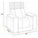 Phoenix Cabot Ebony Zero Gravity Power Recliner with LED and USB Charging