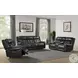 Regis Baron Charcoal Dual Power Reclining Sofa