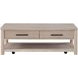 Gabby Light Brown Rectangular Coffee Table with Casters