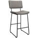 Tribeca Gray Upholstered Bar Stool