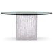 Arctic Clear Round Dining Table