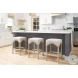 Rue Bisque French Linen Performance Fabric Counter Height Stool