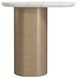 Verge Bronze Metallic and White Marble Top Occassional Table Set