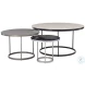 Bonfield Nickel And Black Cocktail Table