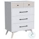 Rowan Ash Linen 4 Drawer Chest