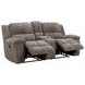 Buster Cabot Stone 86" Manual Reclining Loveseat with Console and USB Charging