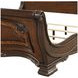 Bella Notte Brown King Upholstered Sleigh Bed with USB Charging