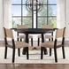 Aubrey Black 54" Round Dining Table