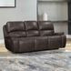 Brookings Charcoal 88" Power Recliner Sofa with USB Charging