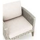 Carezza Taupe and Natural Upholstered 5 Piece Conversation Set
