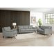 Wendover Silver Leather Upholstered Accent Chair