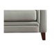 Wendover Silver Leather 62" Loveseat