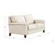 Wendover Vanilla Leather 62" Loveseat
