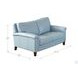 Wendover Spa Blue Leather 62" Loveseat