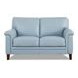 Wendover Spa Blue Leather 62" Loveseat