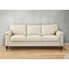 Wendover Vanilla Leather 84" Sofa