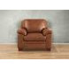 Ironvale Nutmeg Leather Upholstered Accent Chair