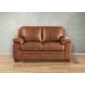 Ironvale Nutmeg Leather 62" Loveseat