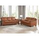 Ironvale Nutmeg Leather 62" Loveseat