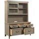 Urban Cottage Barlow Light Stain 56" Office Credenza and Hutch