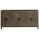 Emporium Crosley Medium Stain 66" Entertainment Console with 3 Doors