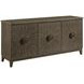 Emporium Crosley Medium Stain 66" Entertainment Console with 3 Doors