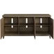 Emporium Crosley Medium Stain 66" Entertainment Console with 3 Doors