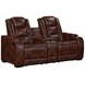 Chester Brown Reclining Living Room Set with USB Charging and LED