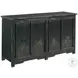 Hidden Treasures Black Four Door Console
