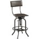 Hidden Treasures Rocco Brown Adjustable Barstool
