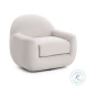 Tiago Cream Velvet Swivel Chair