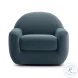 Tiago Dark Teal Velvet Swivel Chair