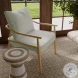 Dixie Mint Green Chenille Velvet Accent Chair