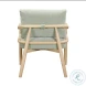 Dixie Mint Green Chenille Velvet Accent Chair