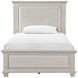 Silver Sands Gray Full Upholstered Panel Bed