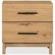 Davenport Rustic Caramel 2 Drawer Nightstand with USB Charging