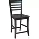 Cosmopolitan Black and Coal Roma Stool