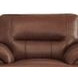 Calizor Pecan Leather Upholstered Lounge Chair