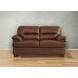 Calizor Pecan Leather 66" Loveseat