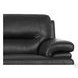 Calizor Black Leather 88" Sofa