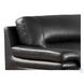 Calizor Black Leather 88" Sofa