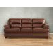 Calizor Pecan Leather Living Room Set