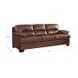 Calizor Pecan Leather 88" Sofa