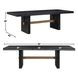 Aubrey Black 96" Extendable Rectangular Dining Table