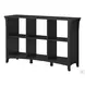 Salinas Vintage Black Cube Organizer Console Table