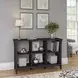 Salinas Vintage Black Cube Organizer Console Table
