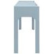 Sabrina Light Blue 60" Glass Top Console Table with 3 Drawers